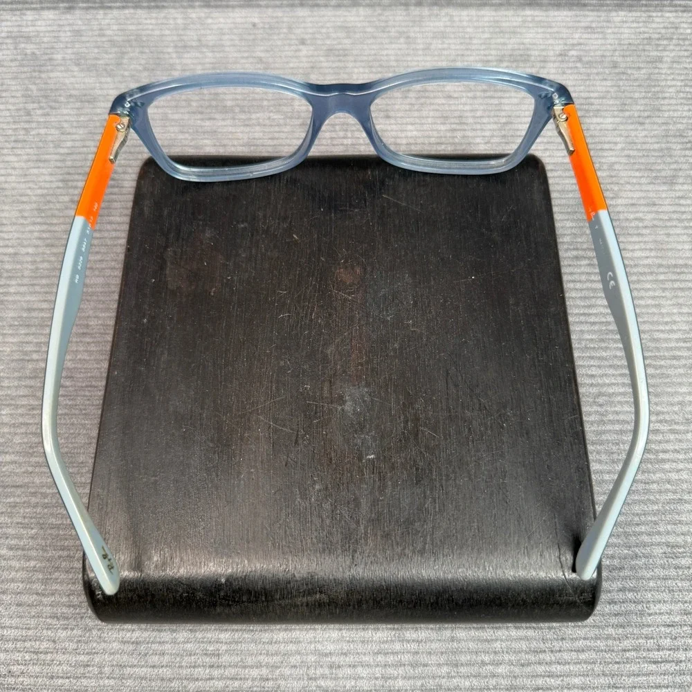 Ray-Ban‎ RB 5228 5547 Blue Orange Rectangular Y2K Eyeglasses Frames 53-17 140